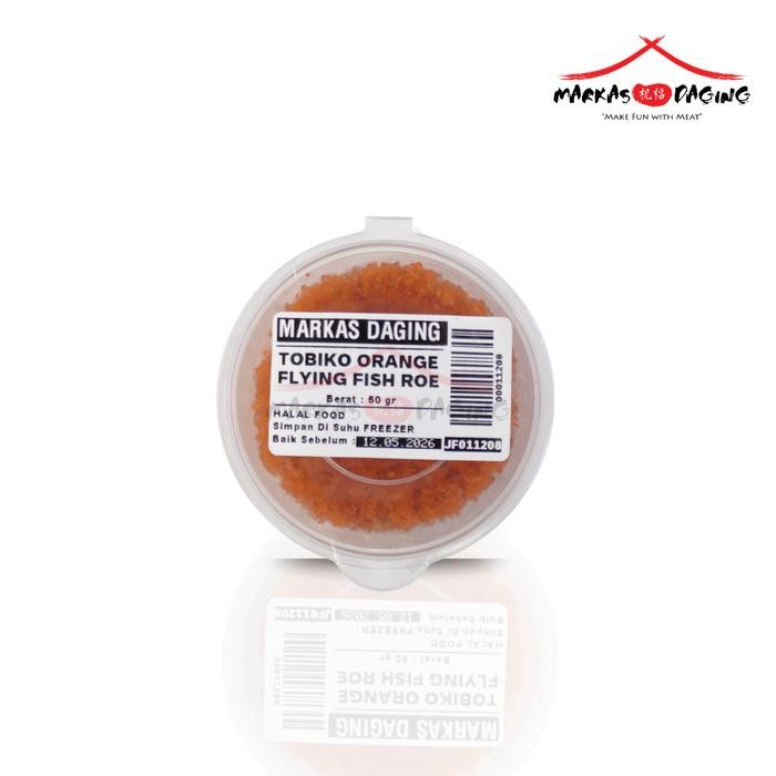 

Pilihan- Tobiko Orange Flying Fish Roe Telur Ikan Sushi Halal - Markasdaging