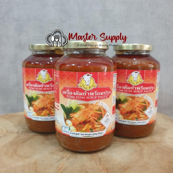 

Stok Baru THAI BOY TOM YUM SOUP PASTE 500 GR / BUMBU TOMYAM SAUS THAILAND ENAK