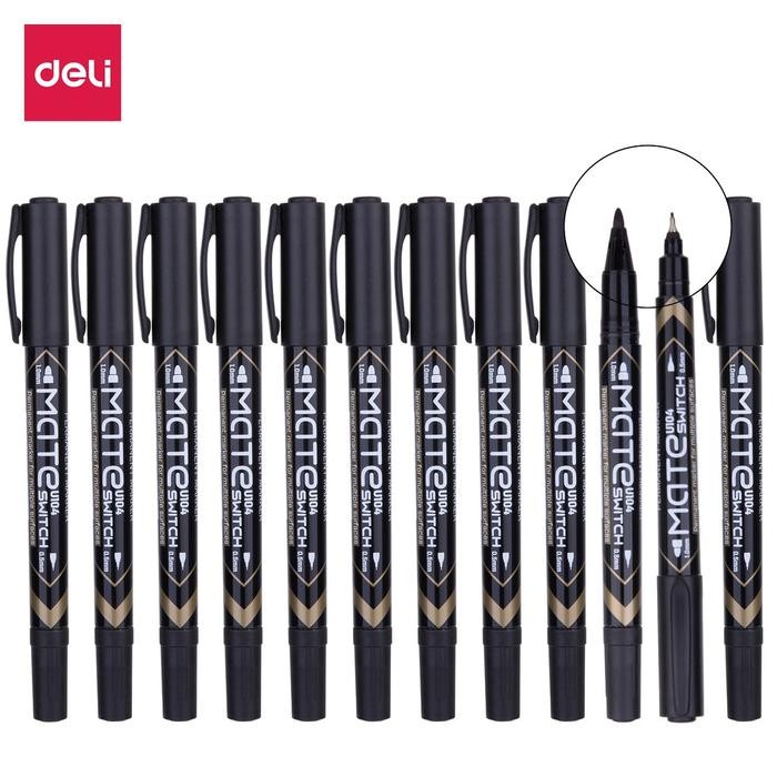 

New Spidol DELI Permanent Marker 2 Sisi - EU104xx