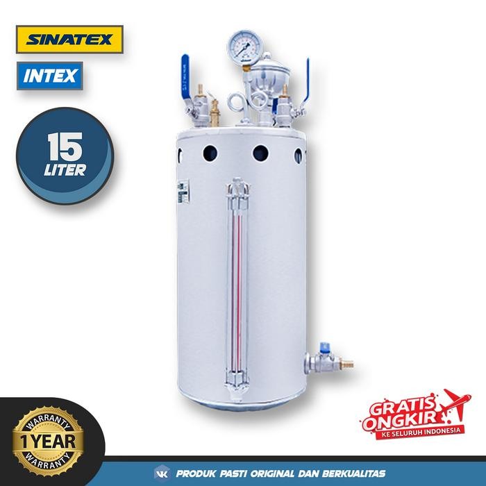Sinatex Boiler Setrika Uap Laundry 15 Liter Siap Pakai Lengkap SINATEX