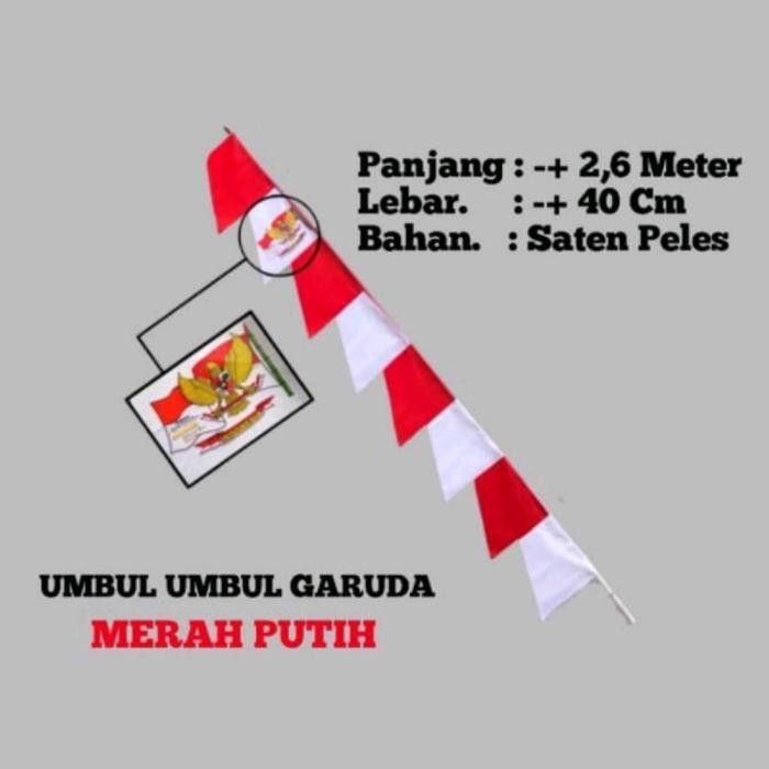 DISKON BENDERA UMBUL UMBUL GARUDA ISI 20pcs (1KODI) //UMBUL UMBUL WARNA WARNI //UMBUL UMBUL MERAH