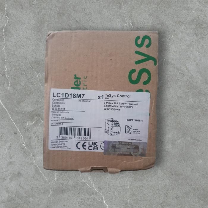 LC1D18M7 KONTAKTOR SCHNEIDER 32A SCHNEIDER LC1D18