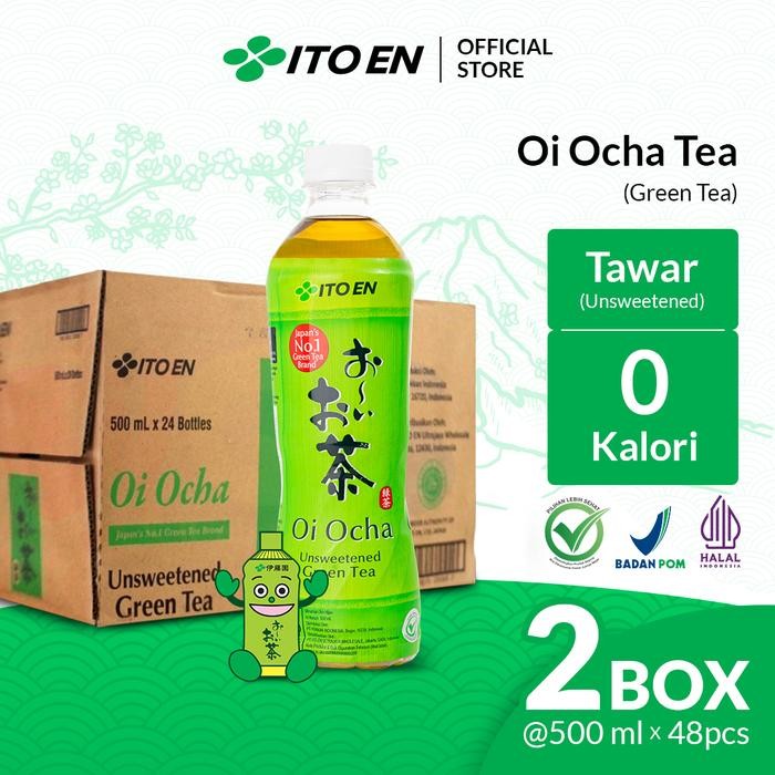 

2 Box ITO EN Oi Ocha 500ml No Sugar isi 48 pcs