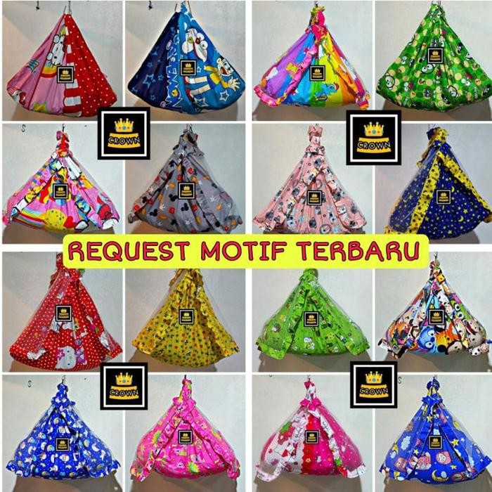 Khusus Gosend Ayunan Bayi Kelambu/Set Ayunan Karakter Kain Katun/Ayunan Kasur Set Kelambu