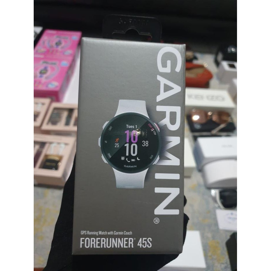 Jam Garmin Forerunner 45S GPS Running Watch in White