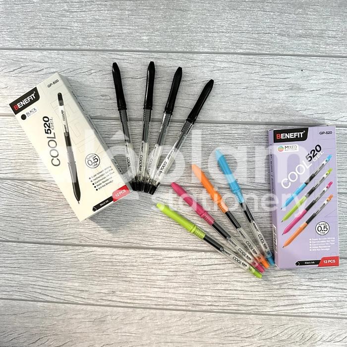 

OJ Azka SELUSIN ( 12 PCS ) Pulpen Gel Gel Pen Benefit Cool Gp-520