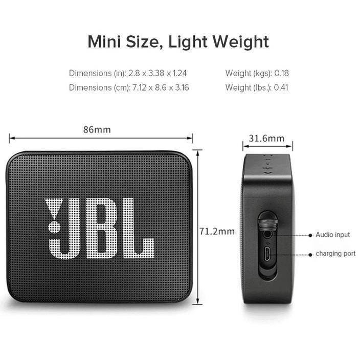 Pilihan- Jbl Go 2 Bluetooth Speaker Original 100% Go2 Ori Garansi Resmi Ims 1 Tahun