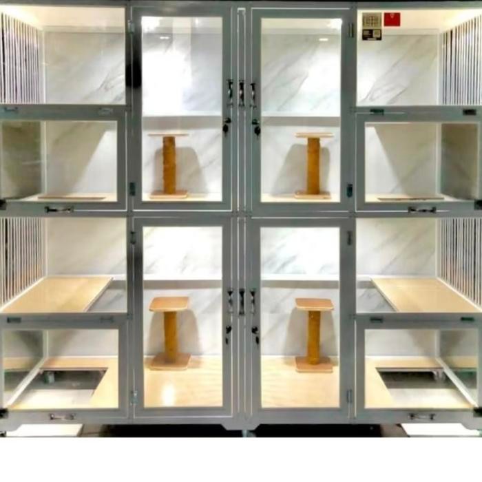 Kandang Kucing 4 Kamar Aluminium Mewah