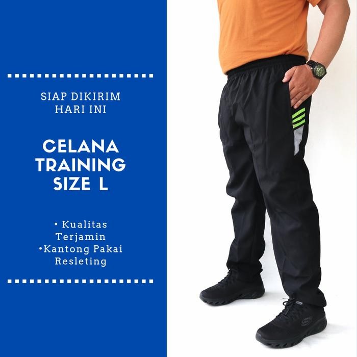 Pilihan- Celana Training Pria / Celana Parasut / Training Panjang Ukuran L