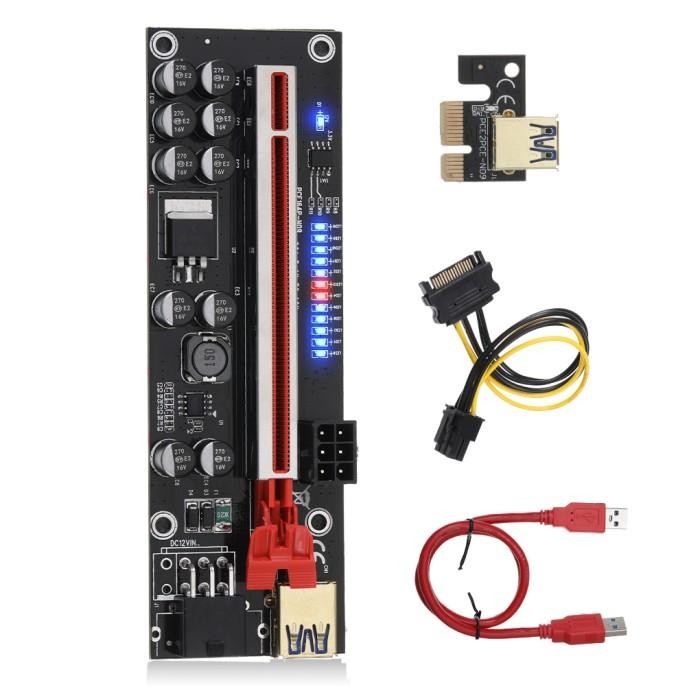 Terbaru Pcie Riser Card 011 Pro - Riser Mining Vga 10 Kapasitor New Termurah