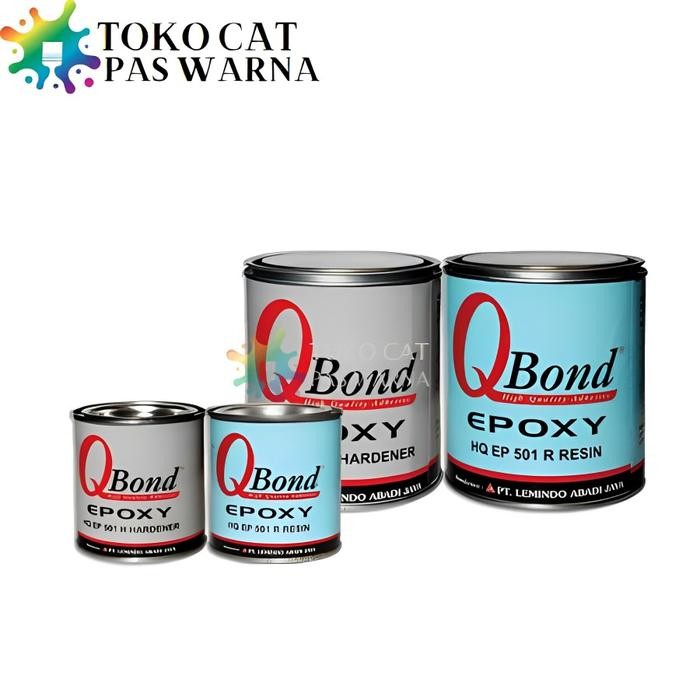 Lem Epoxy QBOND 2 Komponen Resin + Hardener
