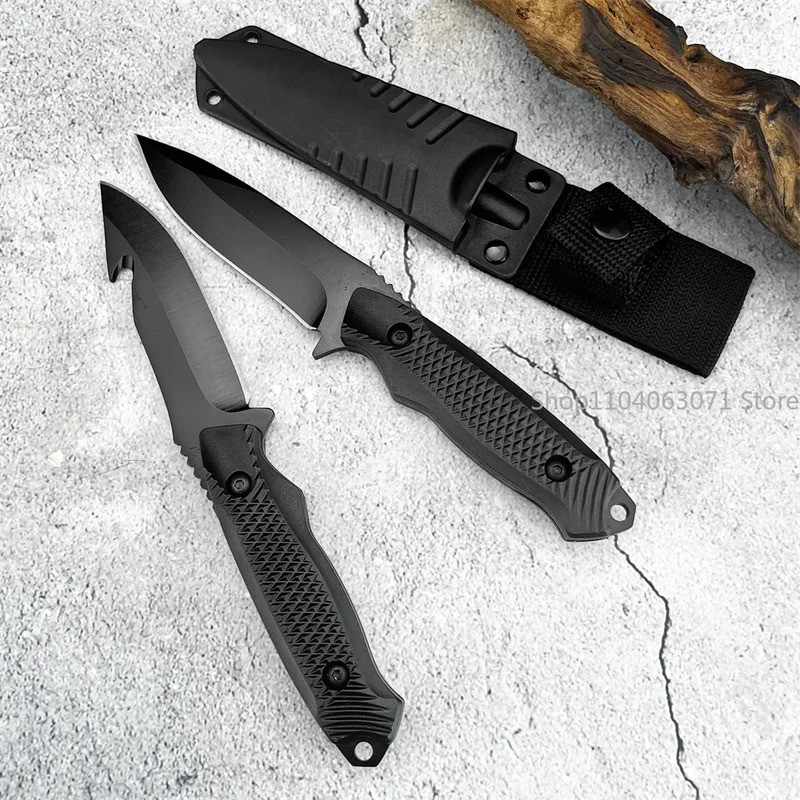 Straight Blade Tactical Knife 5CR13MOV Fixed Blade Camping Survival Knife Outdoor Combat Hunting
