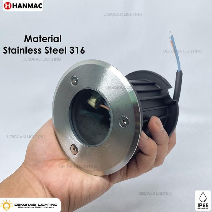 Lampu lantai led tanam sorot focus 12 derajat taman outdoor waterproof