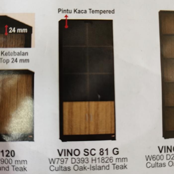 lemari buku active vino sc 81g