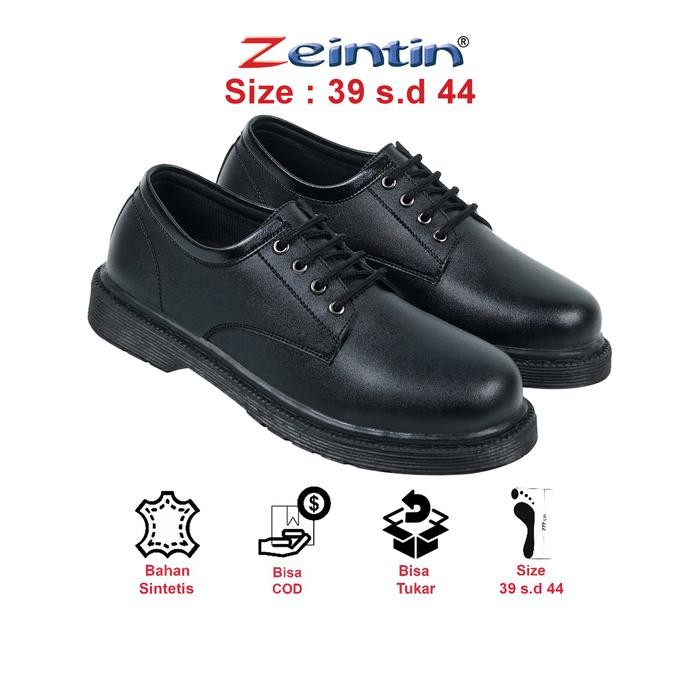 Brodo - Sepatu Pria Oxpord Docmart Hitam Kulit Sintetis Od