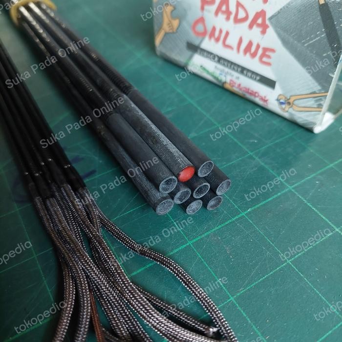 Harga Promo Ujung Joran Tegek Carbon Hollow Ringan Kuat Kaku 85Cm X 6.1Mm X 2Mm