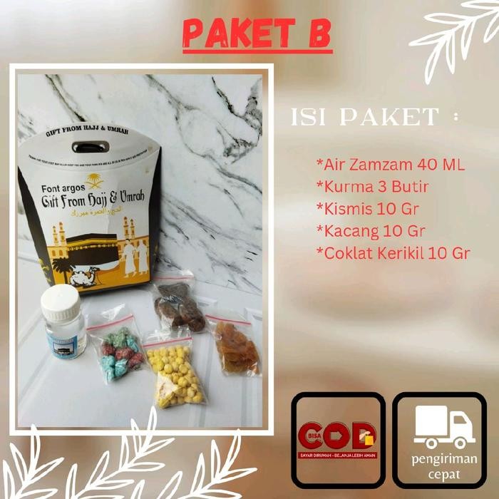 

Paket B 25 PCS Oleh-Oleh Haji Umroh / Souvenir Haji Umroh Murah