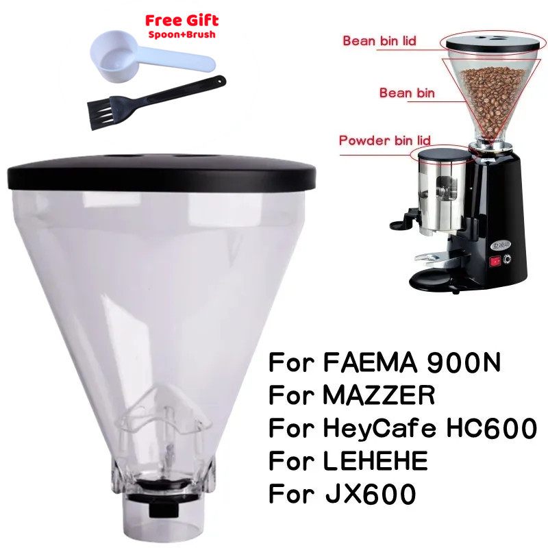 For FAEMA 900N/MAZZER/HeyCafe HC600/LEHEHE/JX600 Grinder Coffee Beans Grinder Hopper Coffee Bean Sto
