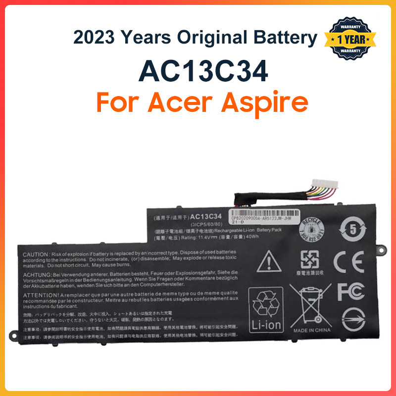 New AC13C34 Laptop Battery For Acer Aspire V5-122P V5-132 E3-111 E3-112 ES1-111M MS237 KT.00303.005 