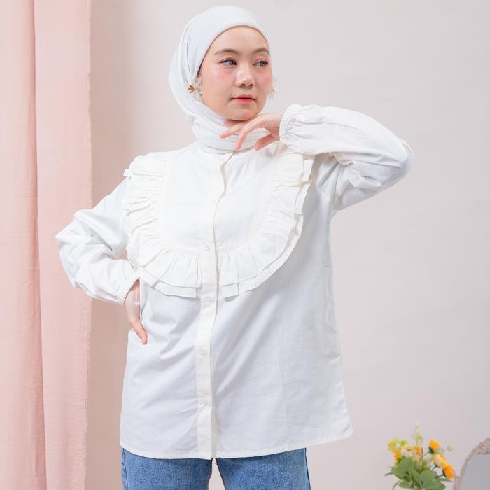 COU FASHION - AMELIA BLOUSE TWISCONE / BAJU ATASAN WANITA FASHION MUSLIM - PN Panjang Dewasa