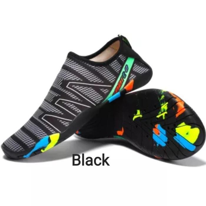 Eiger - Sepatu Pantai Olahraga Air Sepatu Sepeda Santai Water Shoes Black