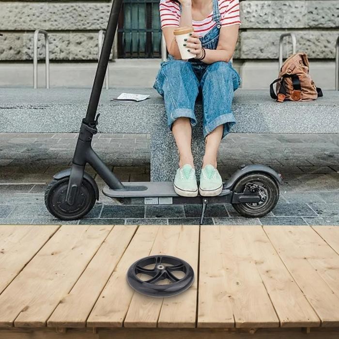 Roda Skuter Injak Belakang Roda Belakang Skuter Injak Roda Otoped Anak Tahan Aus Stroller Karet Anak