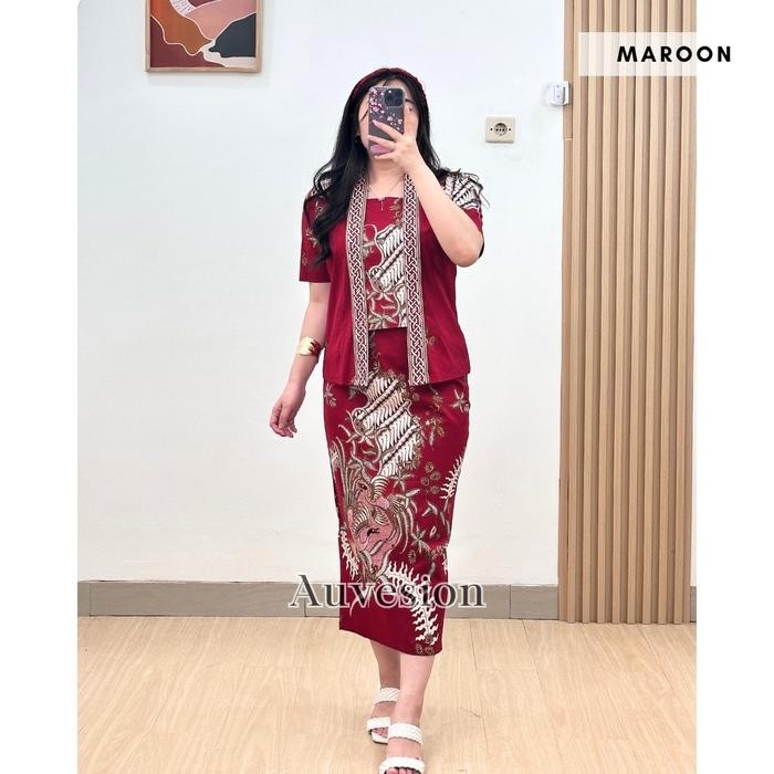 6245 Gatari Batik One Set Rok Setelan Rok Batik Wanita