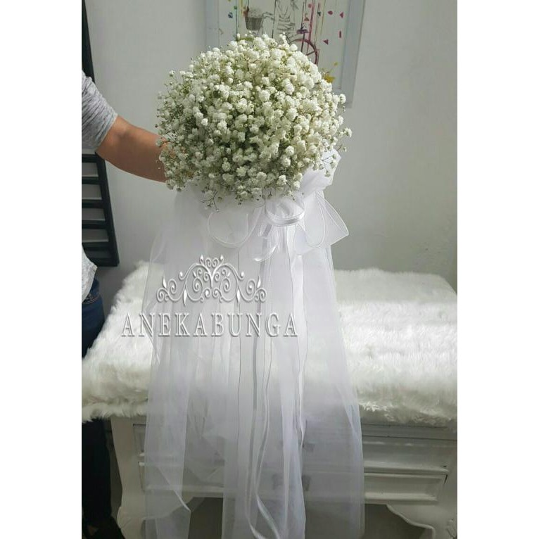 Buket Bunga Baby Breath Asli Fresh Wedding Hand Bouquet Flower bucket Terlaris