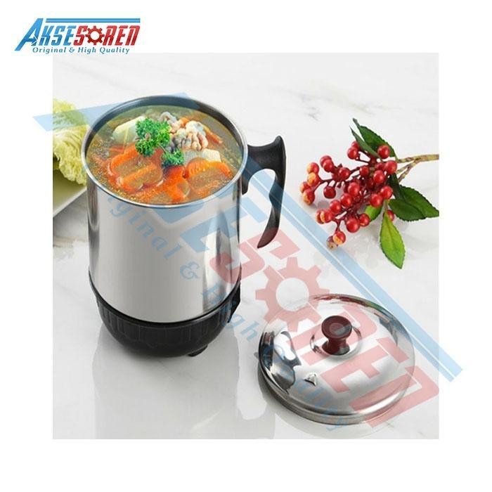 Mug Pemanas Listrik Steele [EC-13] / Gelas Electrik / Mug Stenlis / Electric Heating Cup / Mug Kopi