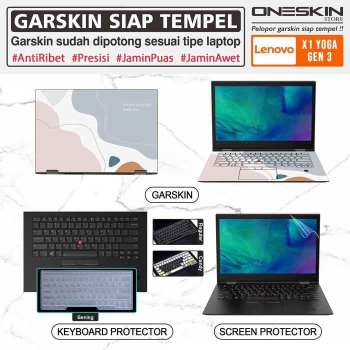 Garskin Laptop Keyboard Screen Protector Lenovo Thinkpad X1 Yoga Gen 3
