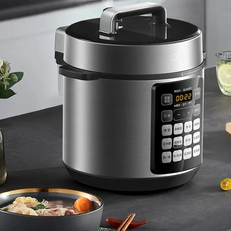 Midea Pressure Cooker 5 Liters 2 Inner Pots Home Kitchen Rice Cooker Smart Fast Heating Multicooker 