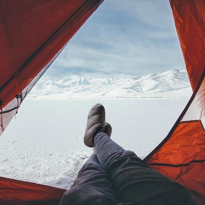 SEPATU BASECAMP DOWN NATUREHIKE NH20FS027 BULU ANGSA CAMPING HIKING