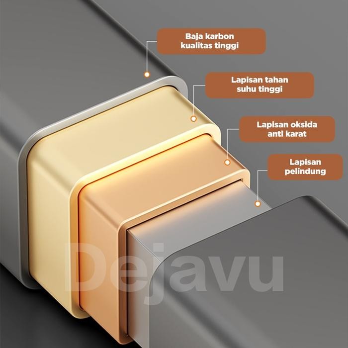 Dejavu Rak Panci Bawah Meja Pengering Wajan Rak Dapur Susun Kolong Meja Tempat Penyimpanan Pot