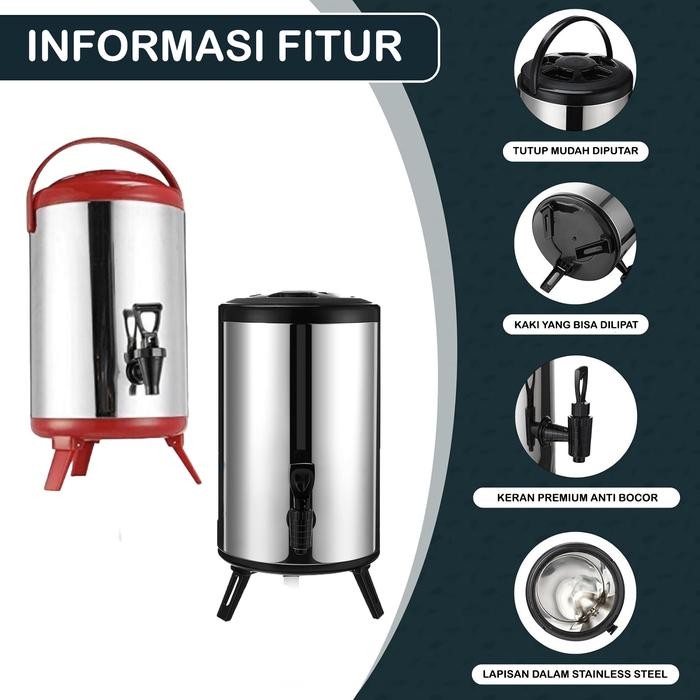 [CUCI GUDANG] MILKTEA JUG - Termos Multifungsi Stainless Steel Kapasitas Besar