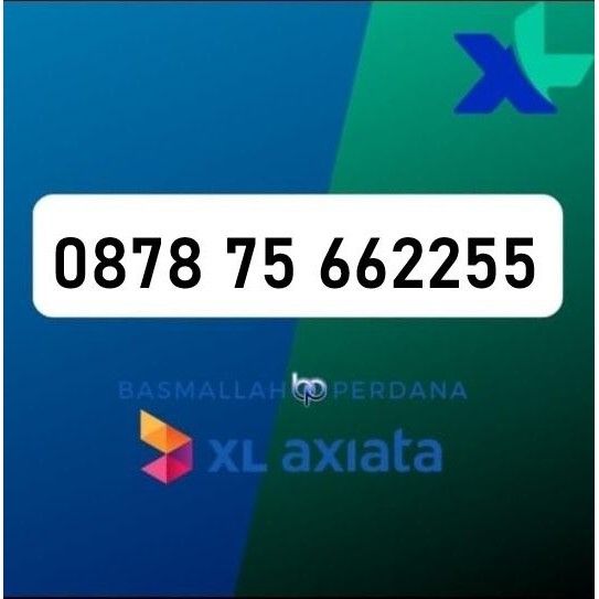 Nomor Cantik XB78 75 662255 Perdana XL 4G 5G YOP925