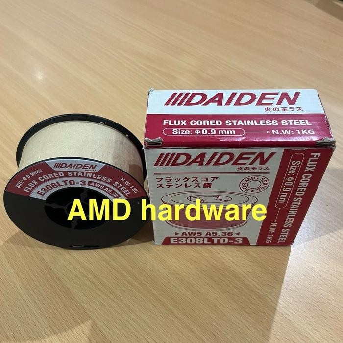 Paling Murah Kawat Las Flux Core Stainless Steel Migi130 Original Daiden Japan Mig 120 130 Stenlis