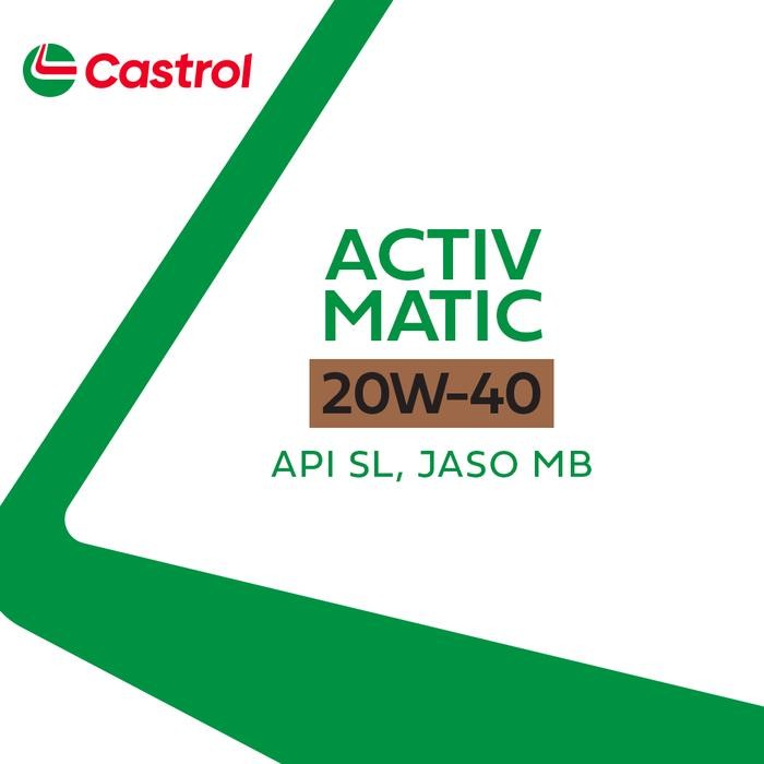 ys7r- Oli Mesin Motor Castrol Activ Matic 20W-40 (0.8L)