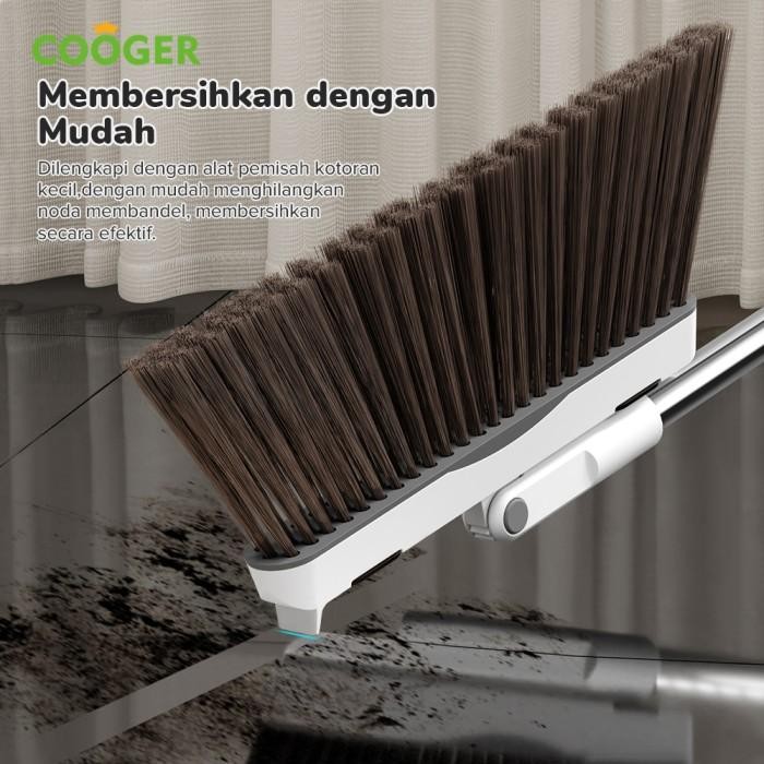 GGYc- Cooger Sapu Lantai Alat Pembersih Lantai Sapu Pengki Set Kuat Ringan Tidak Mudah