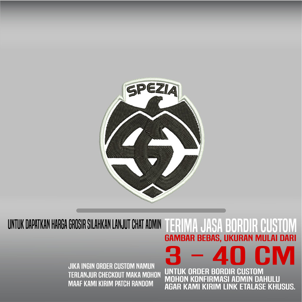 SPEZIA CALCIO SC HDP-584 PATCH BORDIR LOGO/EMBLEM
