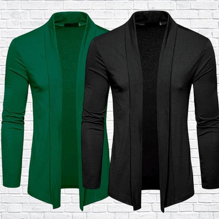 Paket 2 Pcs Kaos Blazer Pria Lengan Pajang Blazer Pria Rompi Formal Blazer Santai Blazer Kasual