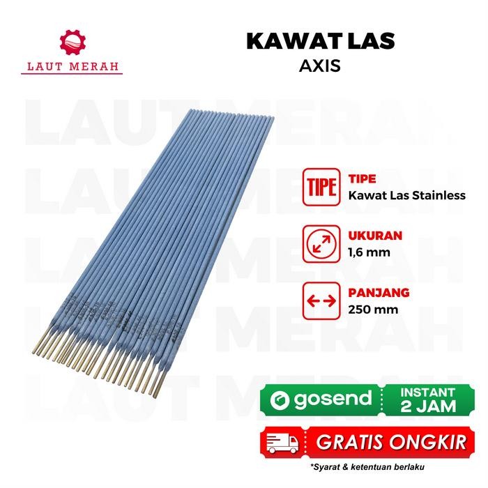 Import AXIS Kawat Las Stainless 1.6 x 250mm Kawat Las Steinless Steel Termurah