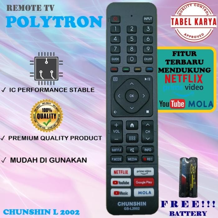 North Bayou - Remote Remot Smart Tv Digital Polytron Lcd Led Terbaru