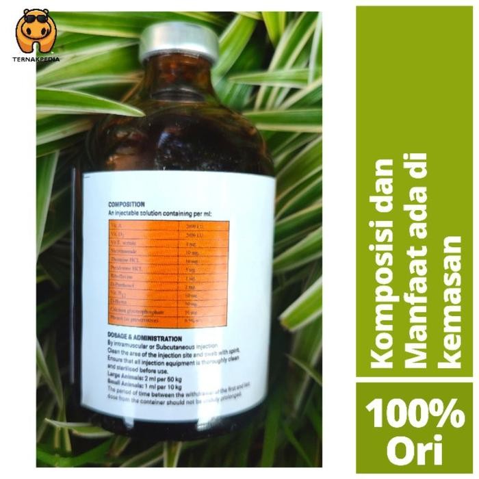 v0w1- Multivitamin Bimeda Injeksi - Bimeda Multivitamin Injeksi 100Ml - Vitamin Hewan Ternak