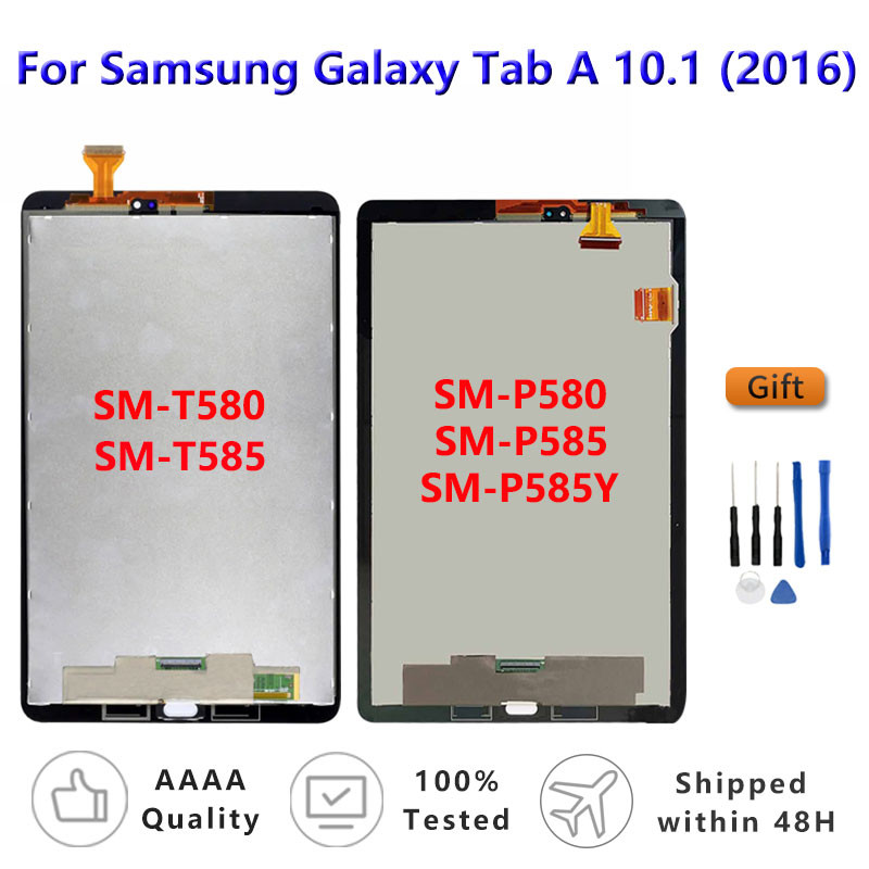 For Samsung Galaxy Tab A 10.1 2016 Sm-T580 /T585 / P580 / P585 Tablet Lcd Display Touch Screen