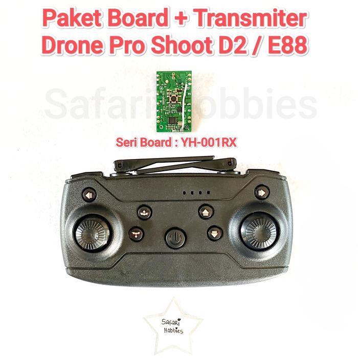 PAKET TRANSMITTER + BOARD RECEIVER DRONE PRO SHOOT D2 / E88 / E88 PRO / E99 / E99 PRO