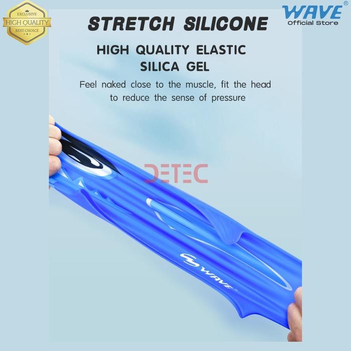 FREE ONGKIR WAVE 4609 cap swimming kids children - topi renang - white panda