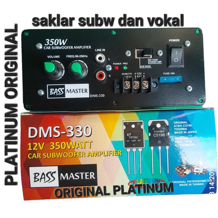 POWER AMPLI AMPLIFIER SUBWOFER MOBIL CAR MONOBLOCK DMS 350W 350 DMS 330 GIGABASS KIT PCB AMPLIFIER
