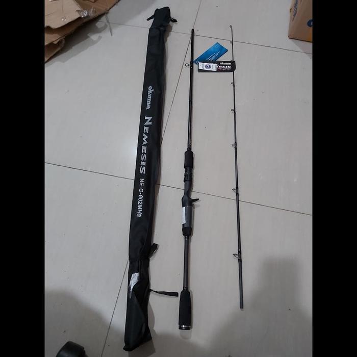 Ready Stok joran okuma nemesis 602 fuji joran bc baitcasting full ring fuji