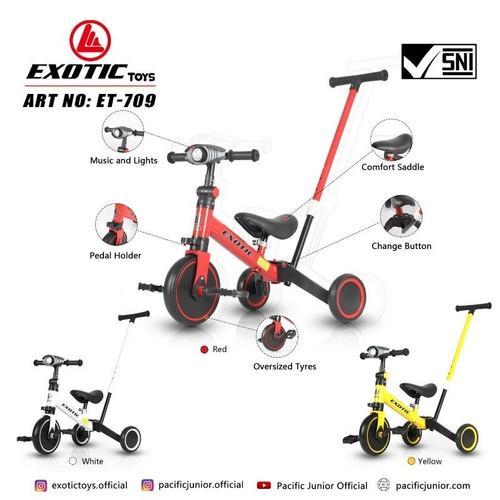 Sepeda roda tiga balance bike tricycle exotik ET709
