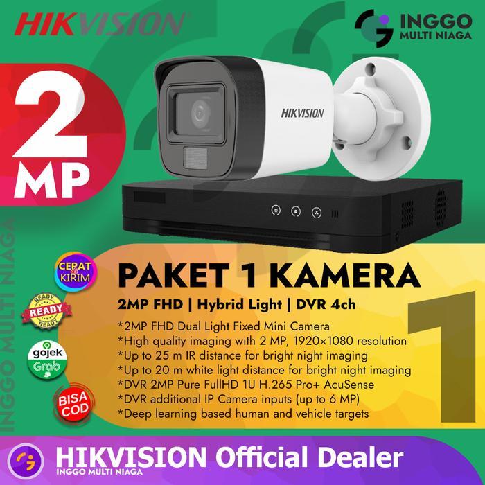 PAKET CCTV 1 KAMERA 2MP HIKVISION MURAH TANPA HDD